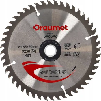 Vrták DRAUMET vidiový kotouč 165x20x48z