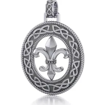 Přívěsek stříbrný přívěsek Fleur de lis Stříbrná