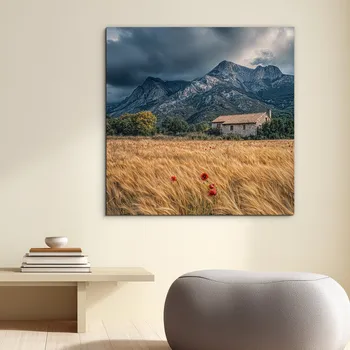 Obraz Dřevěný obraz - Krajina pokoje | DUBLEZ