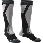 ponožky pánské BRIDGEDALE Ski Easy On, black/light grey - L