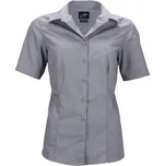 James & Nicholson (Daiber) Dámská košile s krátkým rukávem JN643 - Ocelová | S