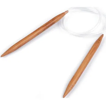 Nástroj na niť a příze Kruhové jehlice bambusové č. 9; 10; 12 - 1 (9 mm) bambus tmavý