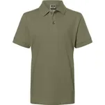 James & Nicholson (Daiber) Dětská polokošile JN070k - Olivová | XL