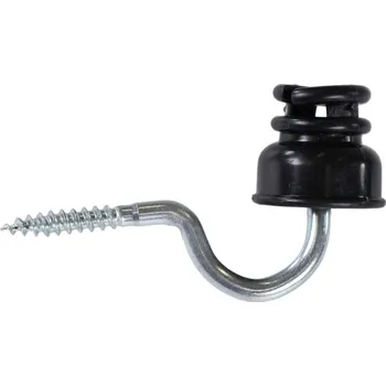 Ohradník VNT electronics s.r.o. Drážkový izolátor s vrutem pro elektrický ohradník – 25 ks