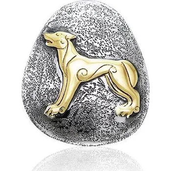 Přívěsek KELTSKÝ VLK, stříbrný závěs, 925