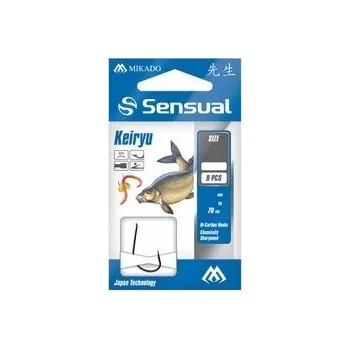 Rybářský háček Háčky na vodu, plovákové háčky, s návazcem, s protihrotem Mikado SENSUAL - KEIRYU 8 ks