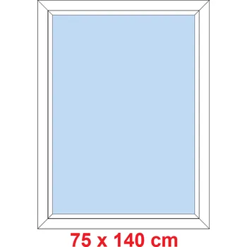 Okno Soft Plastové okno 75x140 cm, FIX neotevíravé