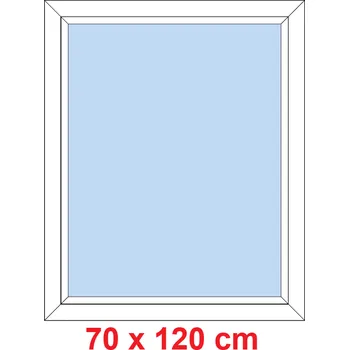 Okno Soft Plastové okno 70x120 cm, FIX neotevíravé