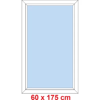 Okno Soft Plastové okno 60x175 cm, FIX neotevíravé