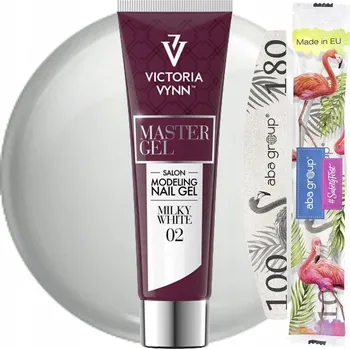 Lak na nehty Akryložel Victoria Vynn Master Gel 02 Milky White MLÉČNÝ + Leštidlo
