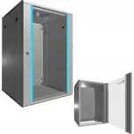 Skříň Racková 18U 600x600 Šedá namontovaná na stěnu