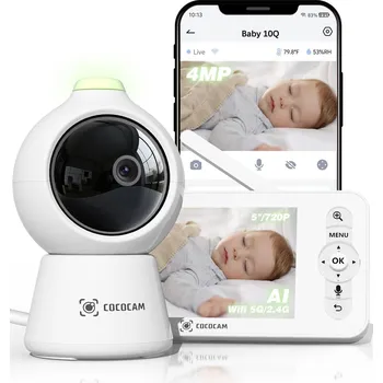 IP kamera ELEKTRONICKÁ CHŮVIČKA COCOCAM 2K KAMERA VIDEO MONITOR PRO MIMINKA 1080P