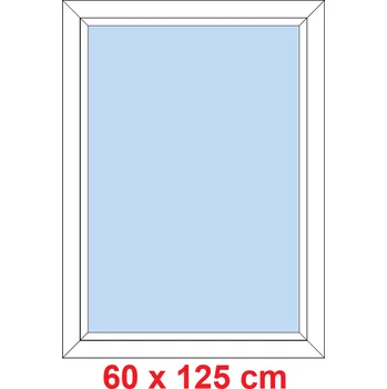Okno Soft Plastové okno 60x125 cm, FIX neotevíravé