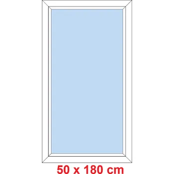 Okno Soft Plastové okno 50x180 cm, FIX neotevíravé