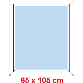 Okno Soft Plastové okno 65x105 cm, FIX neotevíravé