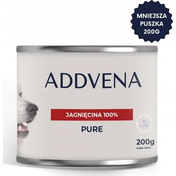 Krmivo pro psa ADDVENA PURE Jehněčí 100% krmivo mokré pro psy 200g