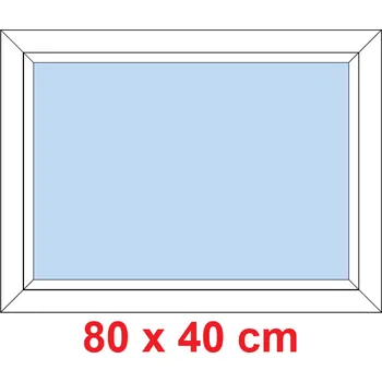 Okno Soft Plastové okno 80x40 cm, FIX neotevíravé