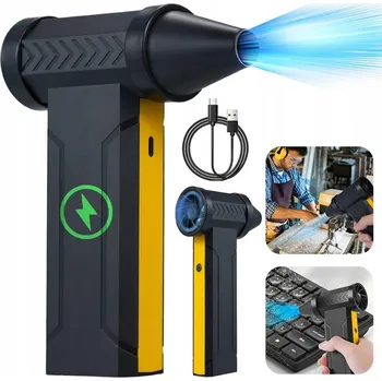 Domácí ventilátor Ruční přenosný turbínový ventilátor s vestavěnou baterií 10000 mAh