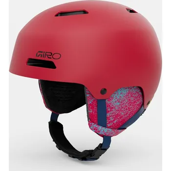 Cyklistická přilba Zimní Juniorská Helma Giro Crue Matná Červená - M (55.5-59 cm)