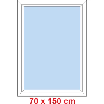 Okno Soft Plastové okno 70x150 cm, FIX neotevíravé