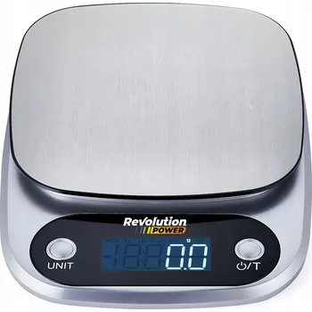 Kuchyňská váha ELEKTRONICKÁ KUCHYŇSKÁ VÁHA REVOLUTION LCD 5000g, JUBILÉRNÍ, PRECIZNÍ 0,1g