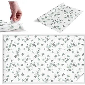 Prostěradlo Mléčná Fólie na skleněné dveře a okna Zelená popínavá rostlina 200 x 116 cm