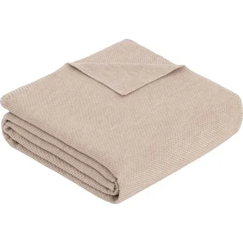 deka Bio bavlněná deka Évora se strukturovaným vzorem | béžová | 140×200cm