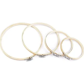 Kanava Vyšívací kruh dřevěný sada - 1 bambus světlý