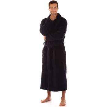 Dámský župan Bavlněný župan s límcem Athena tm. modrý 21 16 5952 - tm. modrá - XL