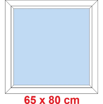 Okno Soft Plastové okno 65x80 cm, FIX neotevíravé