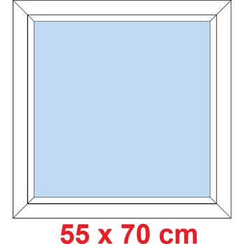 Okno Soft Plastové okno 55x70 cm, FIX neotevíravé