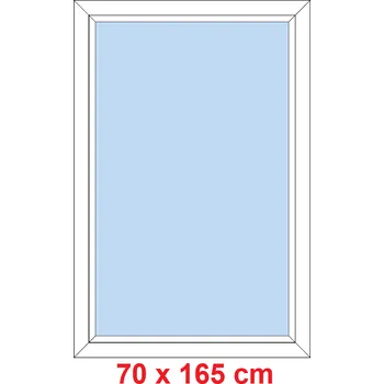 Okno Soft Plastové okno 70x165 cm, FIX neotevíravé