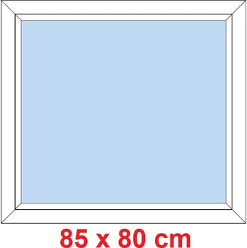 Okno Soft Plastové okno 85x80 cm, FIX neotevíravé