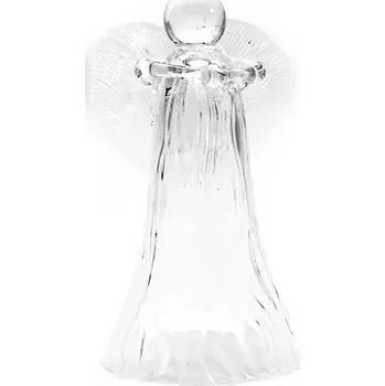 Zvonek na kolo Skleněný Anděl zvonek - 17cm | 68246