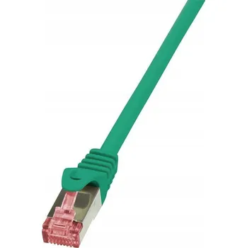 Síťový kabel Patchcord 0,5m Cat.6 S/FTP PIMF PrimeLine LogiLink CQ2025S LSZH, měděný kabel