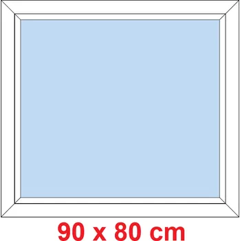 Okno Soft Plastové okno 90x80 cm, FIX neotevíravé