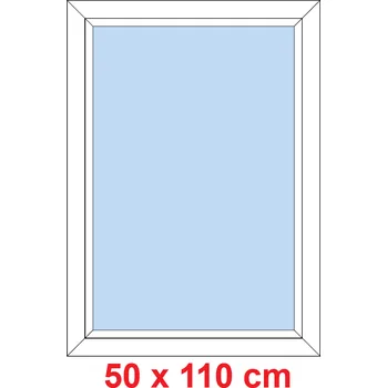 Okno Soft Plastové okno 50x110 cm, FIX neotevíravé