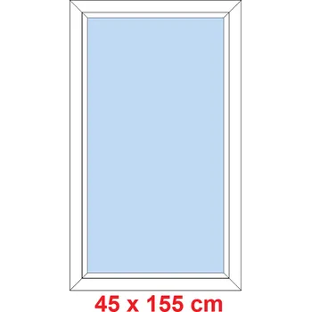 Okno Soft Plastové okno 45x155 cm, FIX neotevíravé
