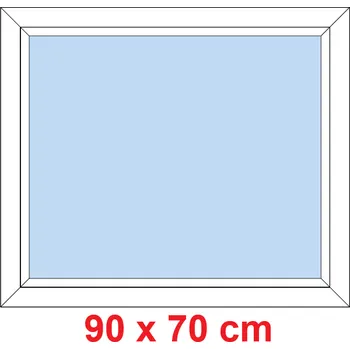 Okno Soft Plastové okno 90x70 cm, FIX neotevíravé