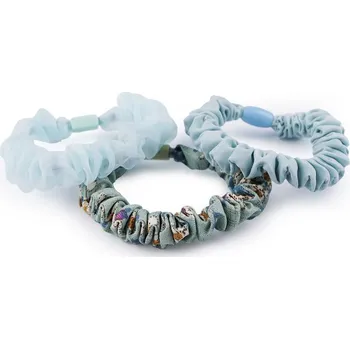 Gumičky do vlasů - 4 modrá světlá