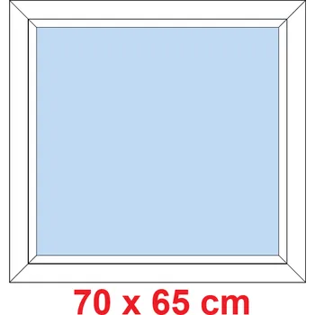Okno Soft Plastové okno 70x65 cm, FIX neotevíravé