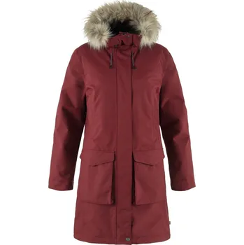 bunda zimní dámská FJÄLLRÄVEN Nuuk Lite Parka W, Bordeaux Red - M