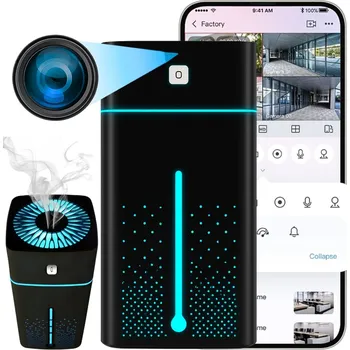 IP kamera MINI WIFI ŠPIHOVACÍ KAMERA V ZVLHČOVAČI VZDUCHU, DETEKCE POHYBU, NÁHLED PŘES TELEFON