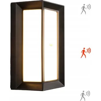 Venkovní osvětlení 18W LED VENKOVNÍ SVÍTIDLO NAD VCHODOVÉ DVEŘE S POHYBOVÝM SENZOREM IP65