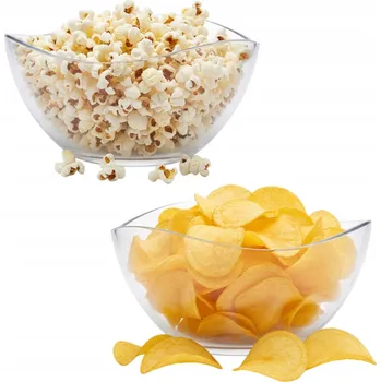 2x SALÁTOVÁ MISKA SKLENĚNÁ 17 CM SADA SALÁTOVÝCH MISKY SKLENĚNÝCH 950 ML