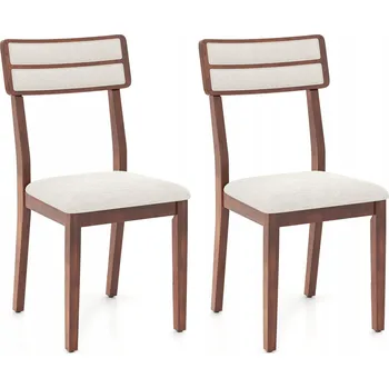 Jídelní židle Sada židlí s čalouněným sedákem, jídelní židle 2 ks