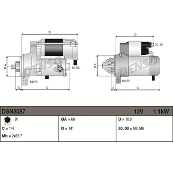 Startér Startér DENSO DSN3087
