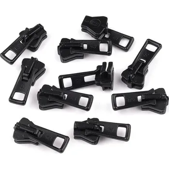 Zip Jezdec ke kostěným zipům No 5 ALFA, střední, 6 černá