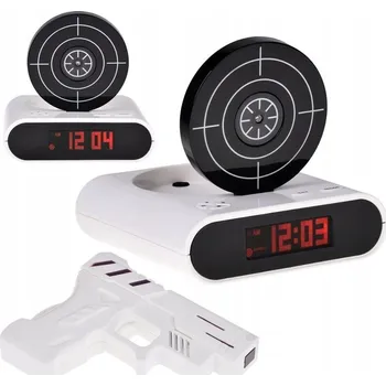 Budík Budík s pistolí, hrací budík s terčem ZA2486 BI