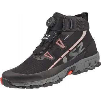 Moto obuv LS2 TREKKER MAN WP BLACK pánské nepromokavé moto boty 43